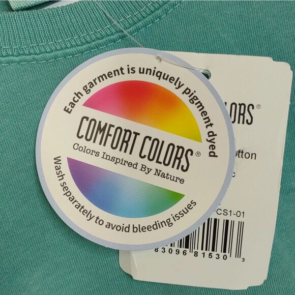 Comfort Colors Shirt Seafoam Green size Small NWT - Picture 2 of 8